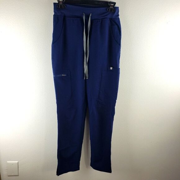 Figs Pants - Women's Figs Navy Blue Medical Tech Drawstrinf Cargo Pants Size XS